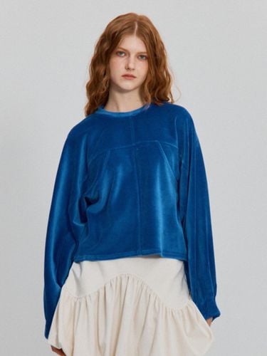 Velour Cotton Polyester T-shirt [Blue] - PARISIEN’S KYOTO TRIP - Modalova