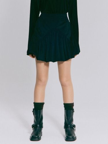 Tailored Polyester Pupmkin Skirt [Black] - PARISIEN’S KYOTO TRIP - Modalova