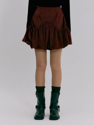 Tailored Knee Length Pumpkin Skirt [Red] - PARISIEN’S KYOTO TRIP - Modalova