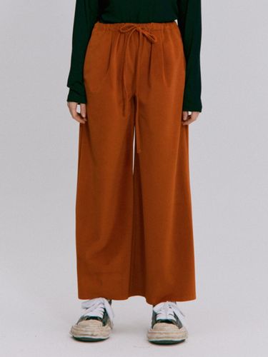 Wide-leg Relaxed Fit Pants [Orange] - PARISIEN’S KYOTO TRIP - Modalova