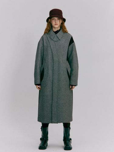 Wool Blend Oversized Coat [Gray] - PARISIEN’S KYOTO TRIP - Modalova