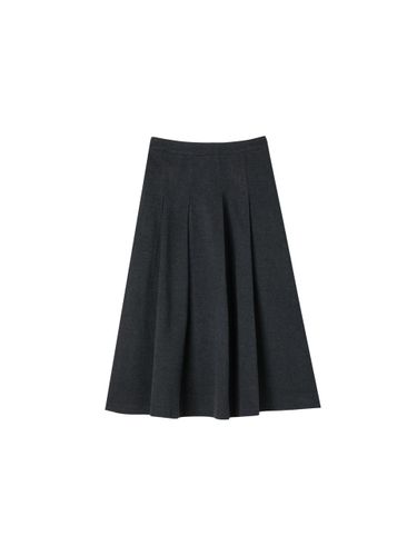 Front Pleated A-line Midi Skirt (AQ4WSA80) - LAP - Modalova