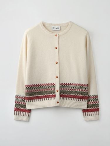 Christmas Nordic Pattern Wool Cardigan [] - Coett - Modalova