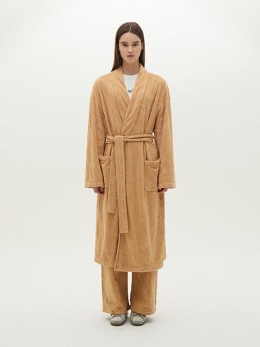 Terry Cotton Logo Pattern Bathrobe [] - MMAM - Modalova