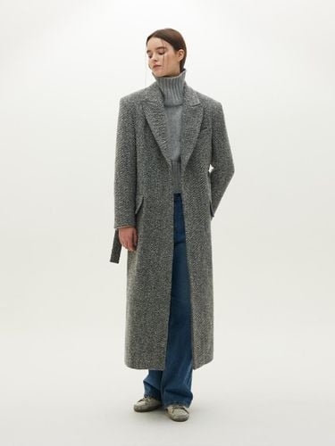 Tweed Open-Front Minimal Wool Coat - MMAM - Modalova