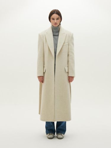 Open-type Minimal Oversized Wool Coat - MMAM - Modalova