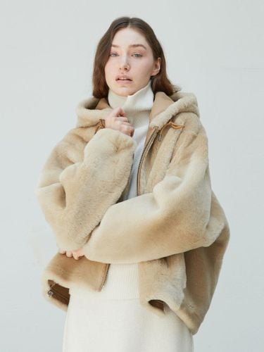 Spanish Merino Reversible Hooded Coat [Beige] - VERDEMAR - Modalova