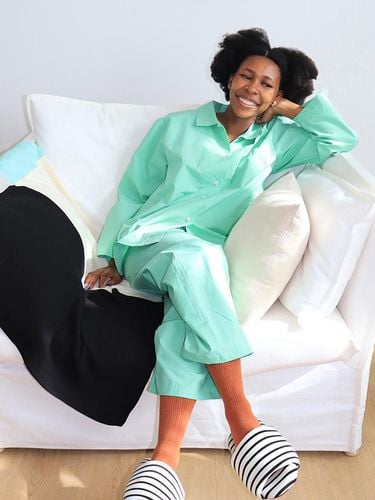 Premium Cotton Straight Fit Pajama Set [GREEN] - morlhaus - Modalova