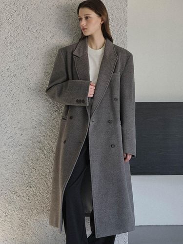 Overfit Premium Korean Maxi Coat [Gray] - DEHEVE - Modalova