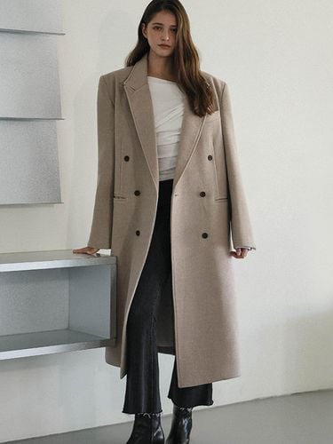 Overfit Korean Modern Maxi Coat [BROWN] - DEHEVE - Modalova