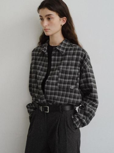 Logo Check Brushed Relaxed Fit Shirt - URAGO - Modalova