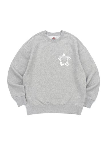 Oversized Triple Stitched Logo Sweatshirt [Melange] - Kenda - Modalova