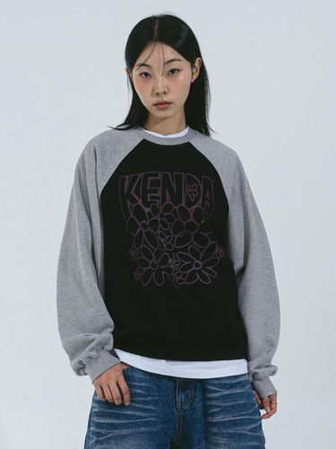 Triple Layer Cotton Raglan Sweatshirt [] - Kenda - Modalova