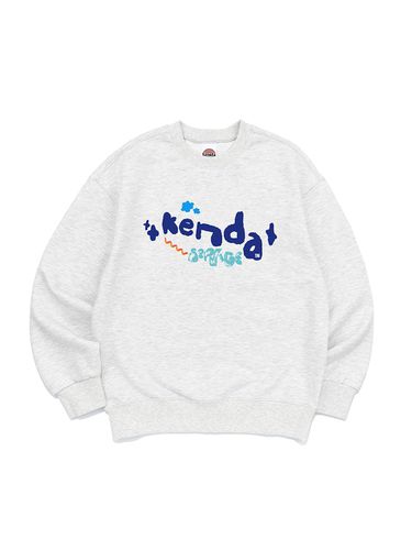 Cotton Polyester Oversized Sweatshirt [Light Melange] - Kenda - Modalova