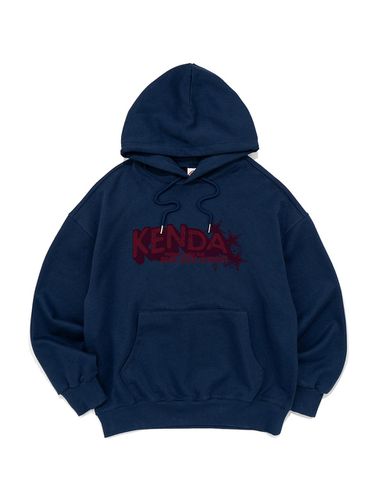 Cotton Polyester Overfit Hood [Dark Blue] - Kenda - Modalova