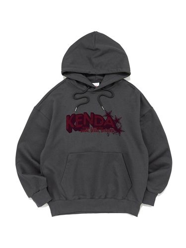 Cotton Polyester Overfit Hood [Charcoal] - Kenda - Modalova