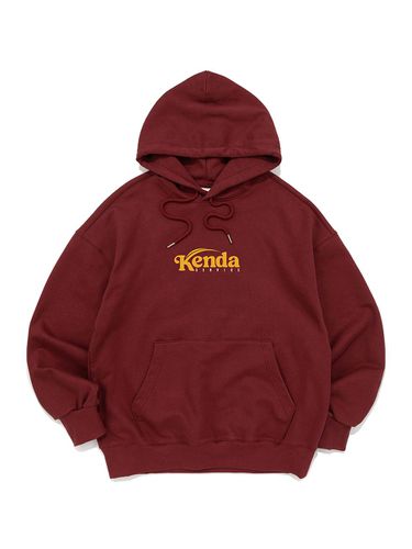 Oversized Premium Cotton Blend Hoodie [BURGUNDY] - Kenda - Modalova