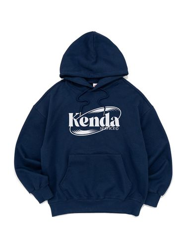 Oversized Cotton-Polyester Triple Stitched Hood [Dark Blue] - Kenda - Modalova