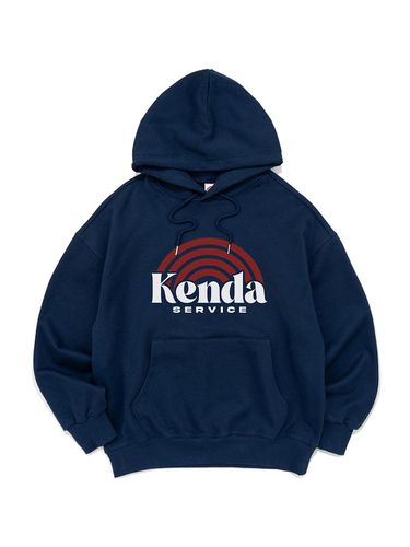 Cotton Polyester Oversized Vinyls Hood [Dark Blue] - Kenda - Modalova