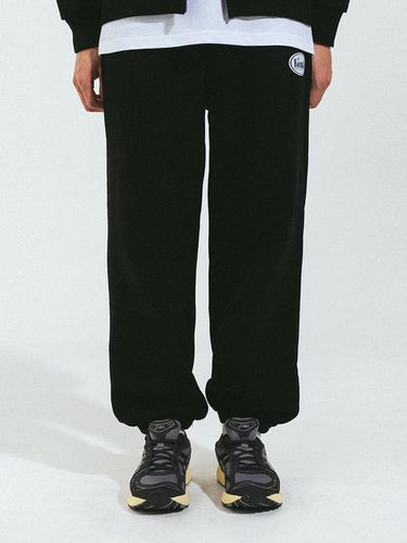 Cotton Polyester Oversized Sweatpants [Black] - Kenda - Modalova