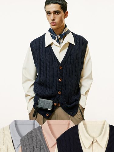 Cable Knit Drapery Two-Piece Set - S SY - Modalova