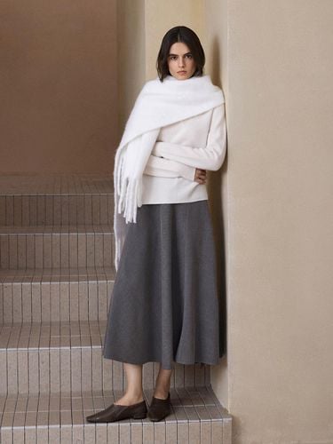 A-line Renaissance-inspired Umbrella Skirt [Gray] - yyiam - Modalova