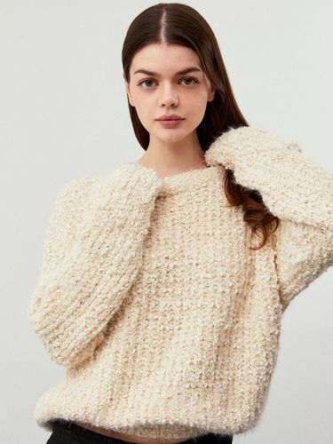 Cozy Puffy Thick Knit Sweater [Beige] - koolkitten - Modalova