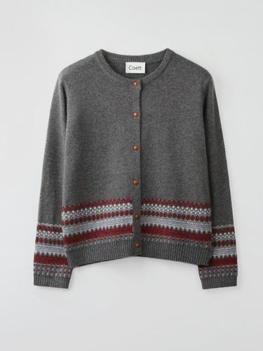 Nordic Pattern Wool Holiday Cardigan [] - Coett - Modalova