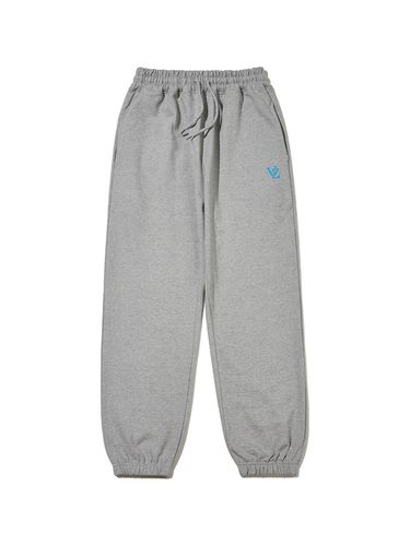 VZ Print High-Density Cotton Jogger Pants [Grey] - VARZAR - Modalova