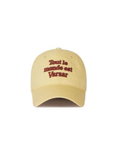 Cotton Lettering Classic Ball Cap [Twill Yellow] - VARZAR - Modalova