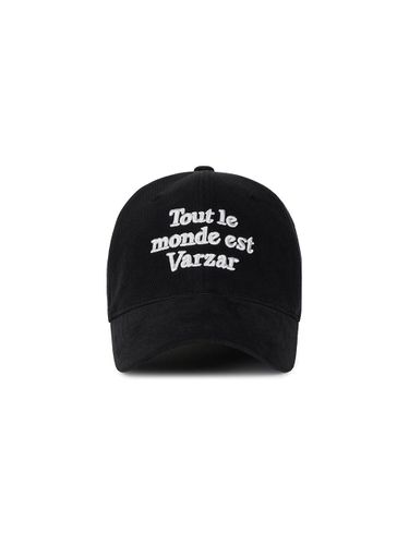 Cotton Adjustable TMV Lettering Ball Cap [Black] - VARZAR - Modalova