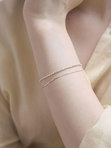 Sterling Adjustable Ball Line Bracelet - byweekend - Modalova