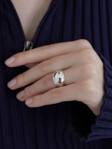 Sterling Silver Minimalist Ring - byweekend - Modalova