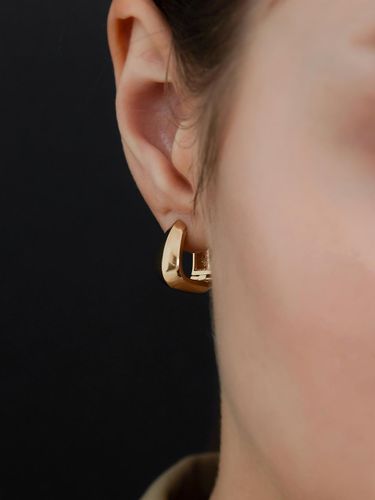 Geometric Delicate Triangle Earring - byweekend - Modalova