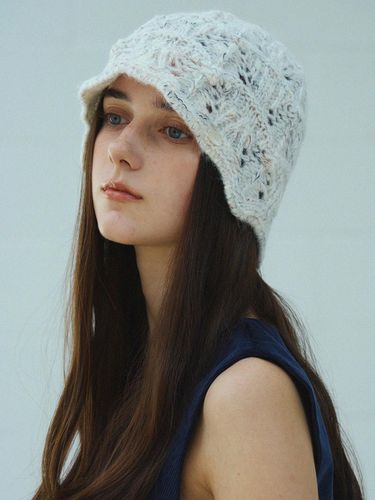 Ripple Bokashi Crochet Handcrafted Beanie - Marchen - Modalova