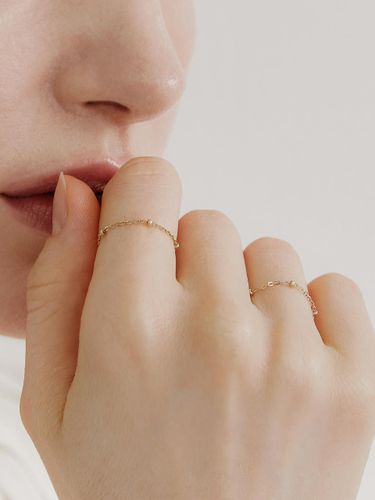 K Ball Chain Ring - byweekend - Modalova