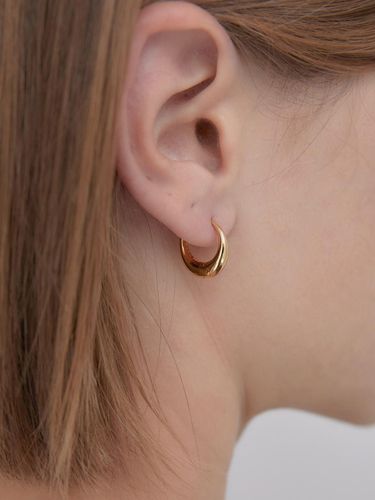 K -plated Silver925 Classic Hoop Earring [] - byweekend - Modalova