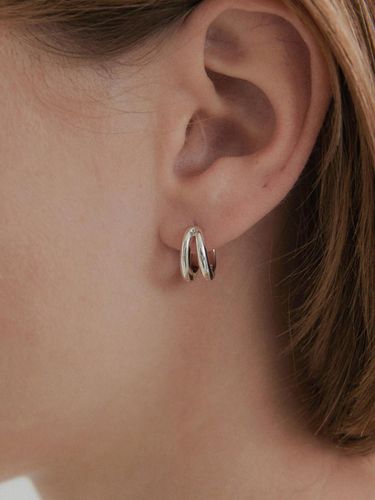 Sterling Circular Glue Earring [] - byweekend - Modalova