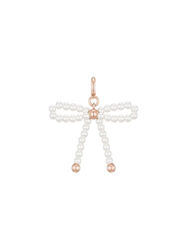 Ribbon Pearl Hypoallergenic Silver Pendant (JJLJPI4BS357SR000) - J.ESTINA - Modalova