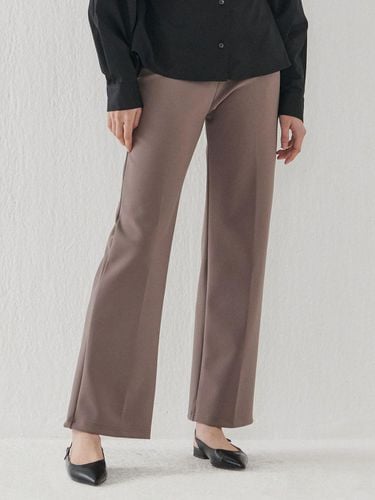 Boots Cut High Waist Slacks [Brown] - camino - Modalova