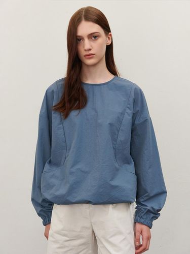 Nylon Lightweight Incision Sweatshirt [Blue] - camino - Modalova