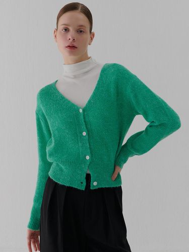 V-neck Premium Blend Cardigan [Green] - camino - Modalova