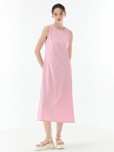 Basic Lightweight A-line Sleeveless Dress [PINK] - camino - Modalova