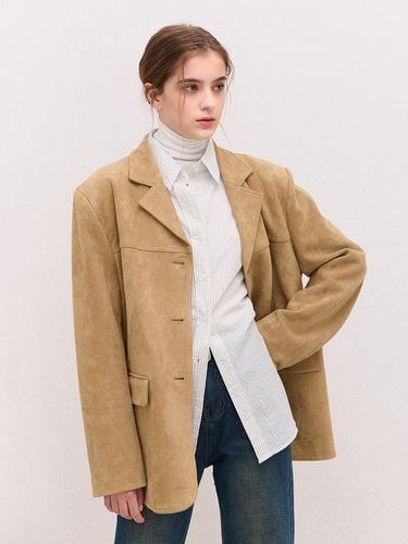 Suede Classic Overfit Jacket [Beige] - camino - Modalova