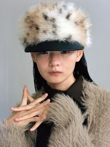 Fur Dot Bellboy Cap [CREAM] - AWESOME NEEDS - Modalova