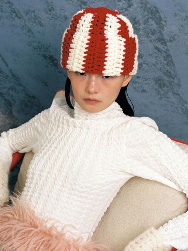 Handicraft Bold Knit Hat [Red] - AWESOME NEEDS - Modalova