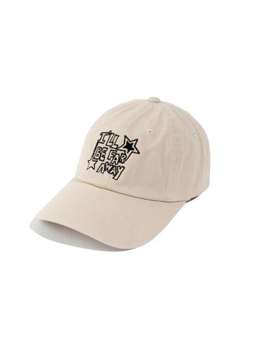 Motto Lettering Washed Cotton Cap [Putty] - Kenda - Modalova