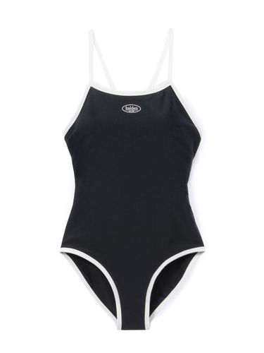 Nordic Minimalist Center Logo Swimsuit [Black] (S001) - halden - Modalova