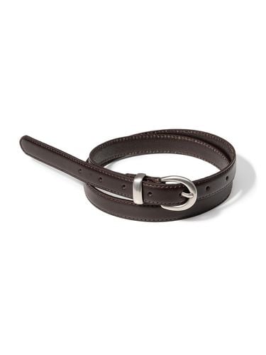 Simple Western Round Leather Belt [] (T013) - halden - Modalova