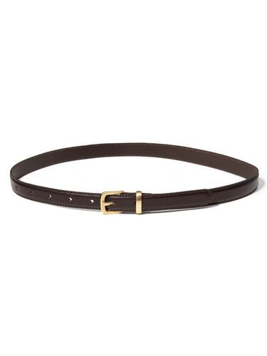 Western Gold Square Embossed Leather Belt [] (T015) - halden - Modalova